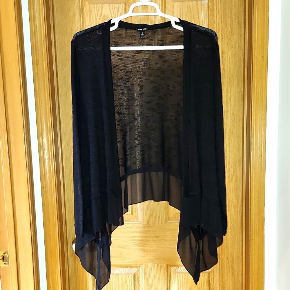 Torrid Black Slub Cardigan 18/20